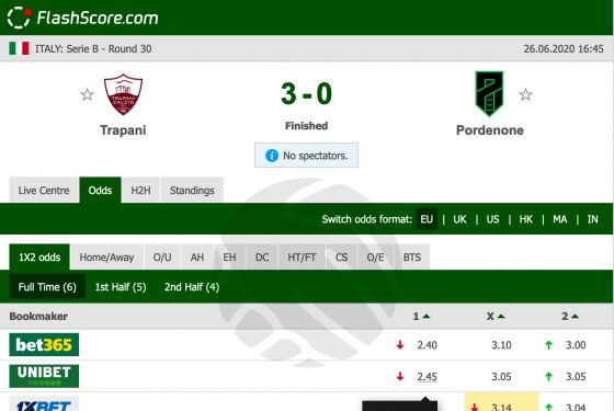 Trapani – Pordenone